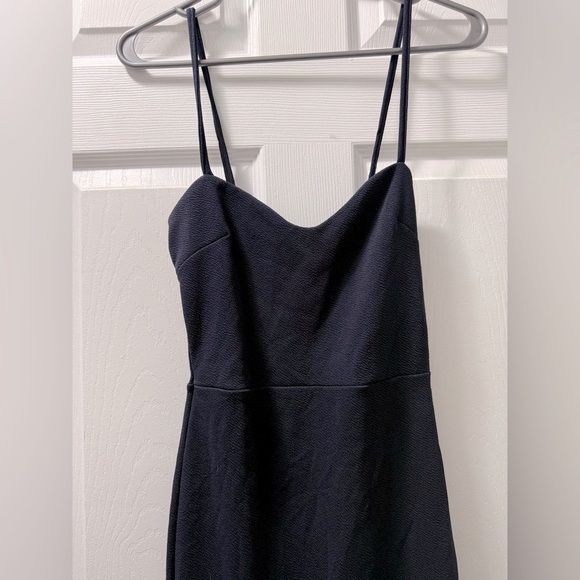 Elegant Navy Blue Spaghetti Strap Dress -  Worn Once - Picture 4 of 9
